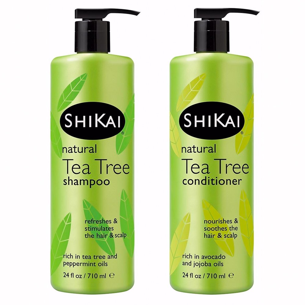 ShiKai Tea Tree Shampoo & Conditioner Set - Rich in Tea Tree and Peppermint Oils | 24 oz